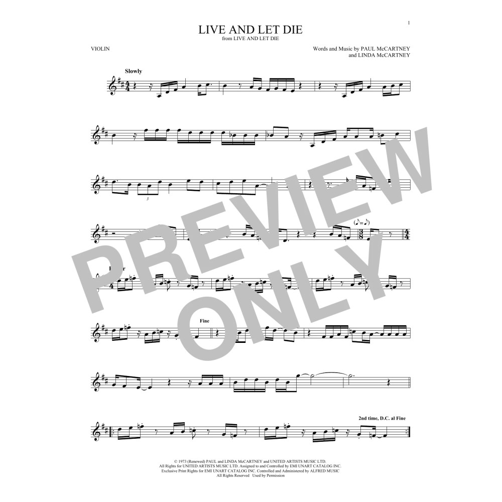 Live And Let Die